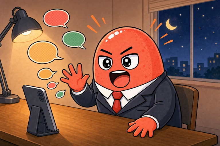 身振りを交えながら、前回よりも生き生きとたくさん話し込んでいるめんれん先輩